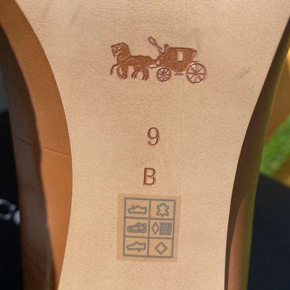 Coach Women’s Lauri Silky Nap/Lux Snake Saddle/Natural Heels Size 9M - Picture 8 of 8